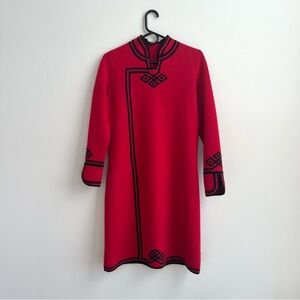 Premium 100% Cashmere Full Rib Knit Dress - Anti-Pilling